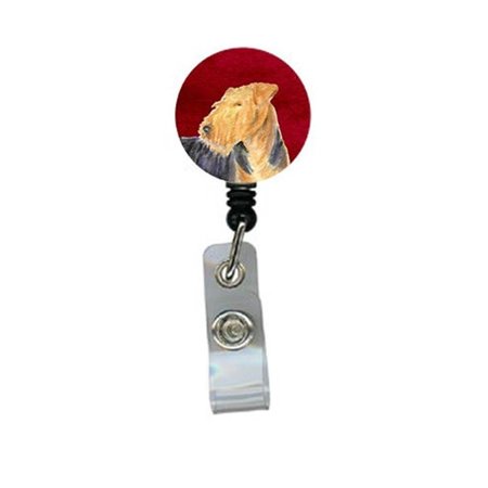 TEACHERS AID Welsh Terrier Retractable Badge Reel or ID Holder with Clip TE718815
